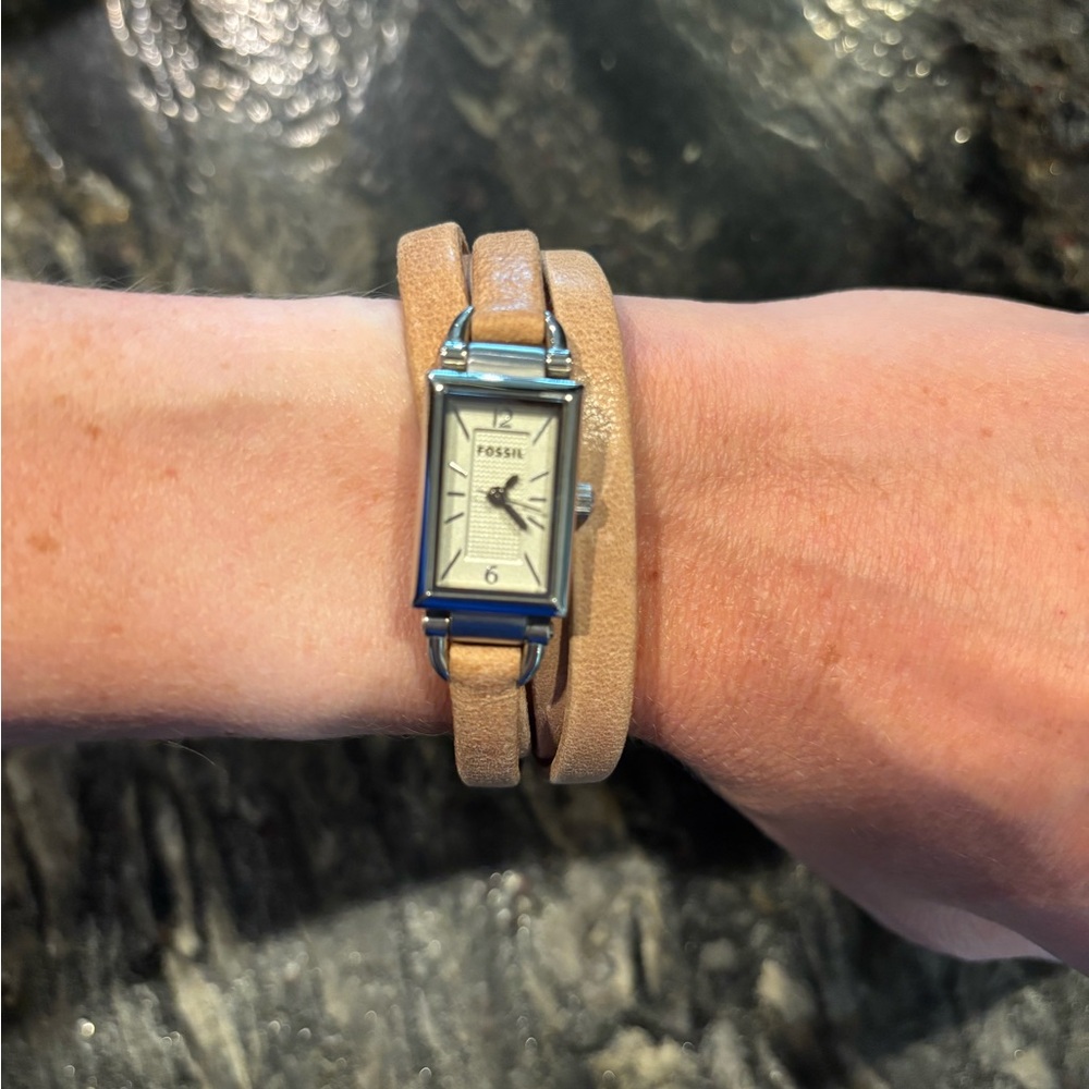 Fossil Tan Leather Wrap Watch - Picture 2 of 4